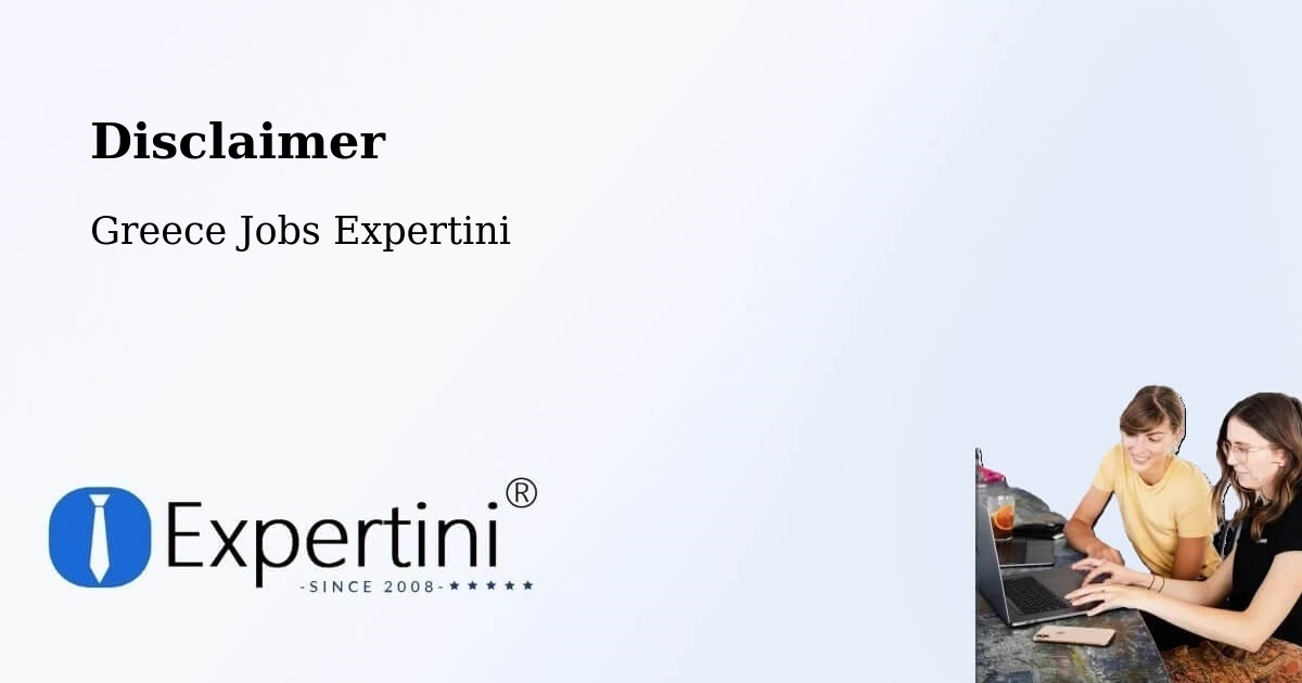 Disclaimer – Stalís - Greece Jobs Expertini