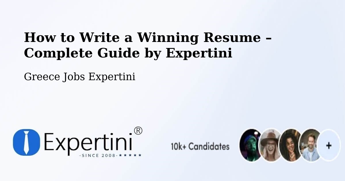 Resume Writing Guide for Job Seekers – Stalís - Stalís, Greece Jobs Expertini